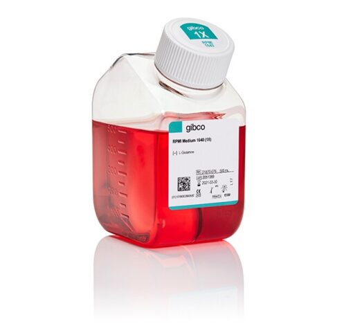 RPMI 1640 (Without L-Glutamine), 500 ml. Gibco - RPMI 1640 Medium (Without L-Glutamine), 500 mL